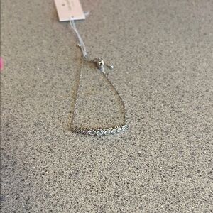 Kate Spade Silver Bracelet with Clear Accents